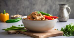 Kurczak z masłem orzechowym: szybki i zdrowy przepis