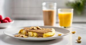 Omlet z masłem orzechowym: szybki i zdrowy przepis