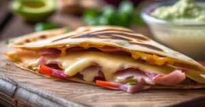Quesadilla z szynką i serem - szybki i smaczny lunch