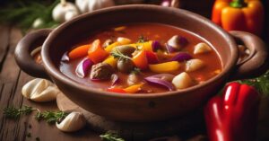 Węgierska zupa gulaszowa - przepis: szybki i smaczny