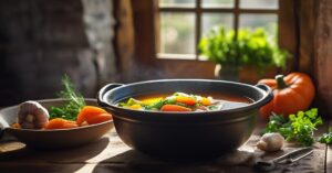 Rosół z pieczonych warzyw: szybki i zdrowy przepis